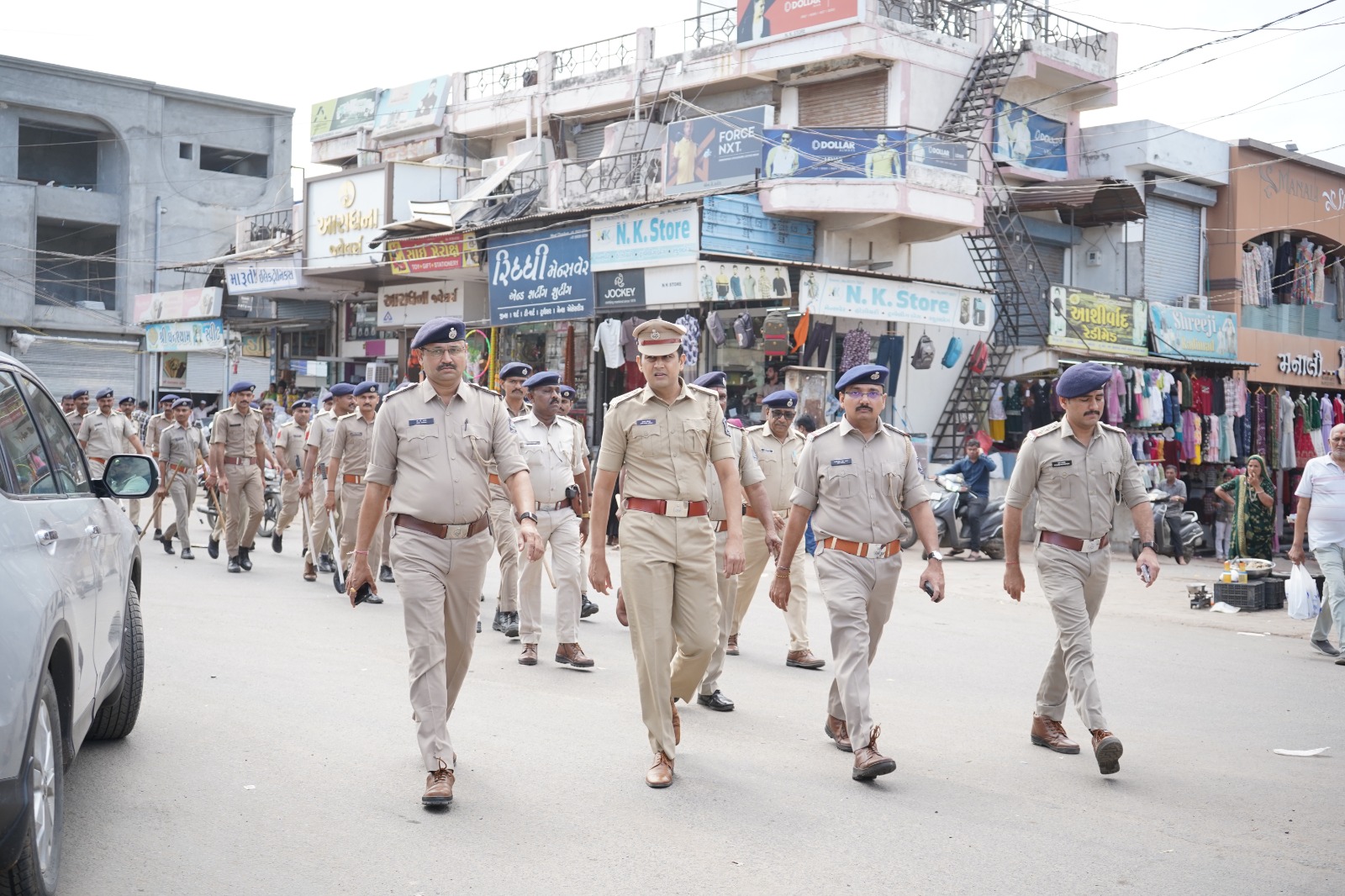 ભચાઉ શહેરમાં શાંતિપૂર્ણ અને સુમેળભર્યું વાતાવરણ જળવાઈ રહે તે માટે પોલીસ તંત્ર દ્વારા આગોતરૂ આયોજન..